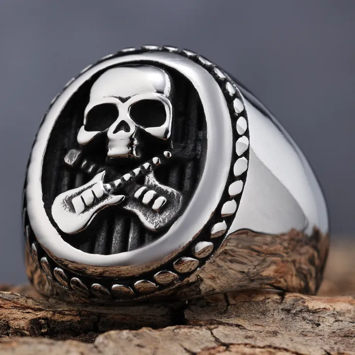 Skull Ring Wholesale for Men – Hot-Selling Punk Gothic Stainless Steel Biker Jewelry | Retro Style Bulk Supplier
