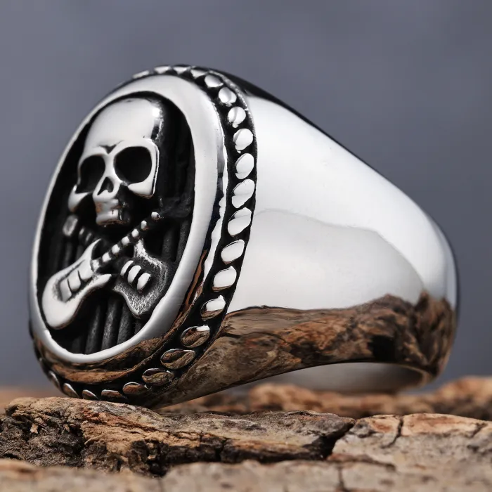 Skull Ring Wholesale for Men – Hot-Selling Punk Gothic Stainless Steel Biker Jewelry | Retro Style Bulk Supplier