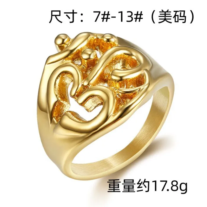 Trendy Alphabet Ring Wholesale – Retro Punk Stainless Steel Unisex Letter Rings | Fashion Jewelry Bulk Supplier