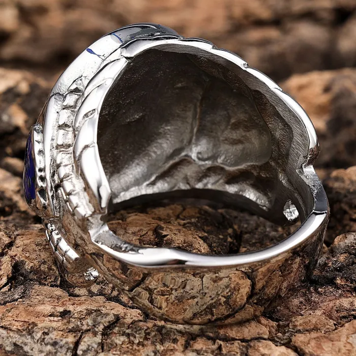 Stainless Steel Men's Ring No-Fade Design – Fashion Epoxy Retro Style Alliance Rings | Unisex Bulk Accessories Supplier