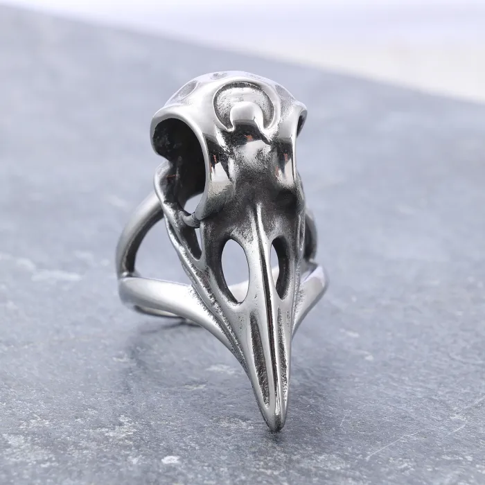Wholesale Punk Skull Ring for Men – Viking Animal Inspired Retro Jewelry | Bulk Gothic Style Accessories Supplier