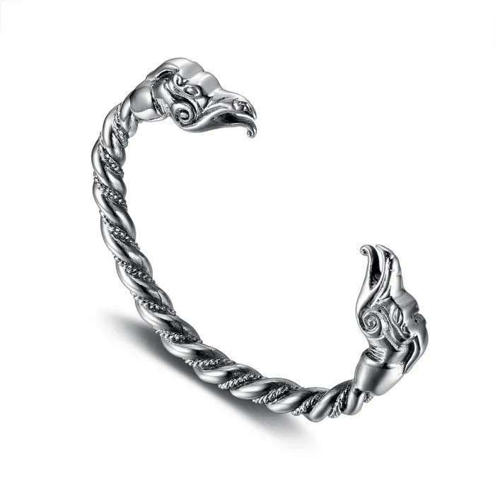 Wholesale Viking Rune Stainless Steel Bracelet – Retro INS-Style Minimalist Cuff for Men | Bulk Supplier of Unique Cross-Border Jewelry