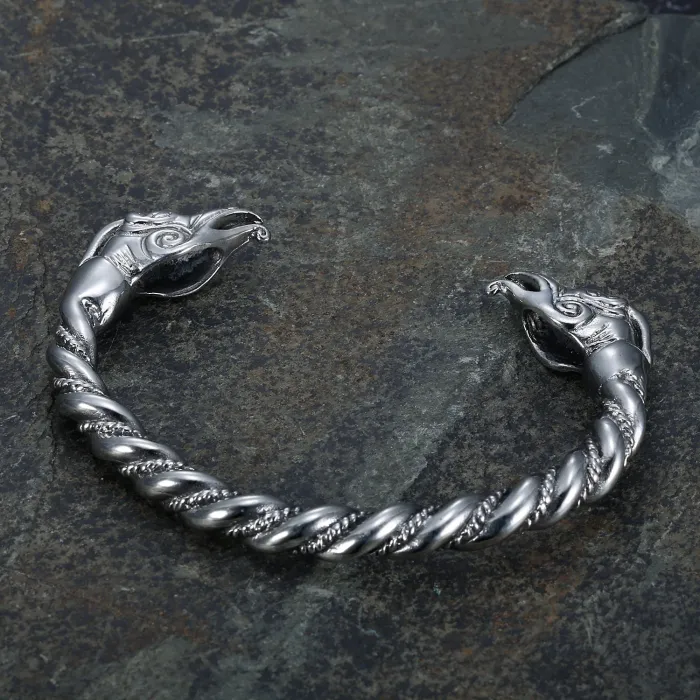 Wholesale Viking Rune Stainless Steel Bracelet – Retro INS-Style Minimalist Cuff for Men | Bulk Supplier of Unique Cross-Border Jewelry