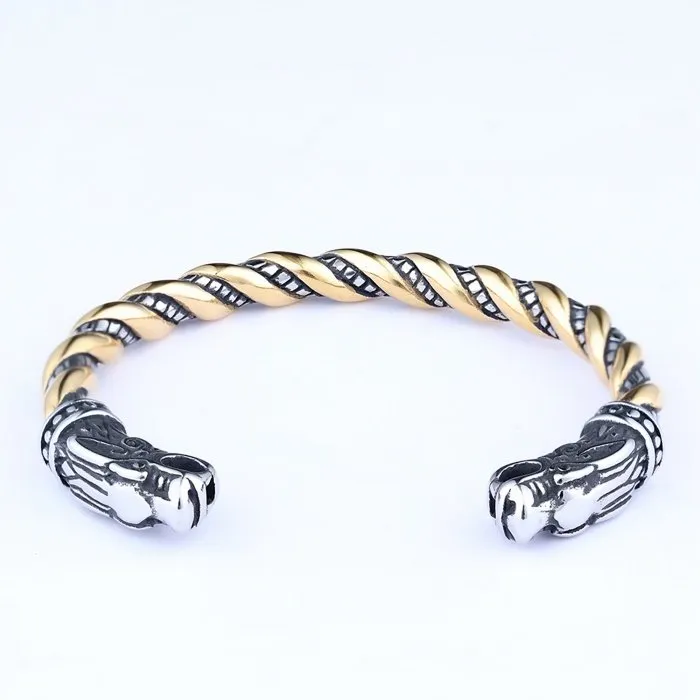 Wholesale Viking Rune Stainless Steel Bracelet – Retro INS-Style Minimalist Cuff for Men | Bulk Supplier of Unique Cross-Border Jewelry