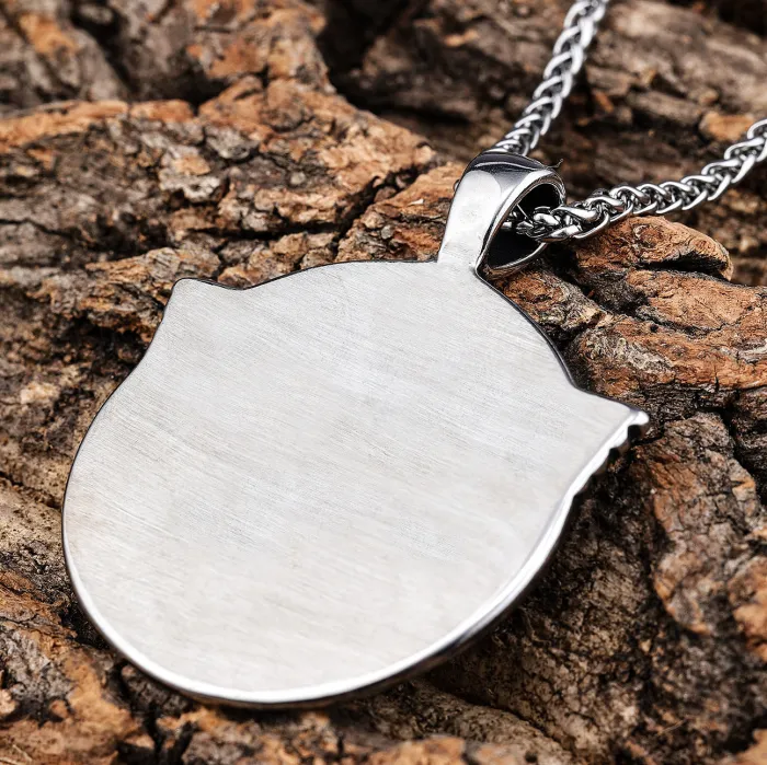 Wholesale Viking Odin Wings Pendant – Retro Bold Stainless Steel Jewelry for Men | Nordic Mythology Style Titanium Steel Necklace Bulk Supply