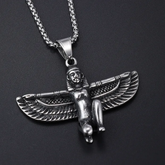 Wholesale Egyptian Wing Pendant – Unique Stainless Steel Jewelry for Men & Women | Rust-Resistant Stylish Accessories Bulk Supplier
