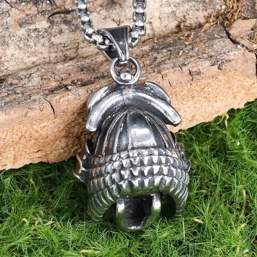 Wholesale Skull Pendant – Bold Stainless Steel Biker Jewelry for Men | Ready Stock Drop Shipping | Gothic Punk Style Accessories