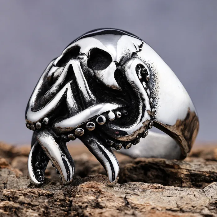 Punisher Skull Ring Wholesale – Bold Stainless Steel Gothic Jewelry for Men | Rust-Free Titanium Steel Ring | New Arrival Fashion Accessories Bulk Supplier