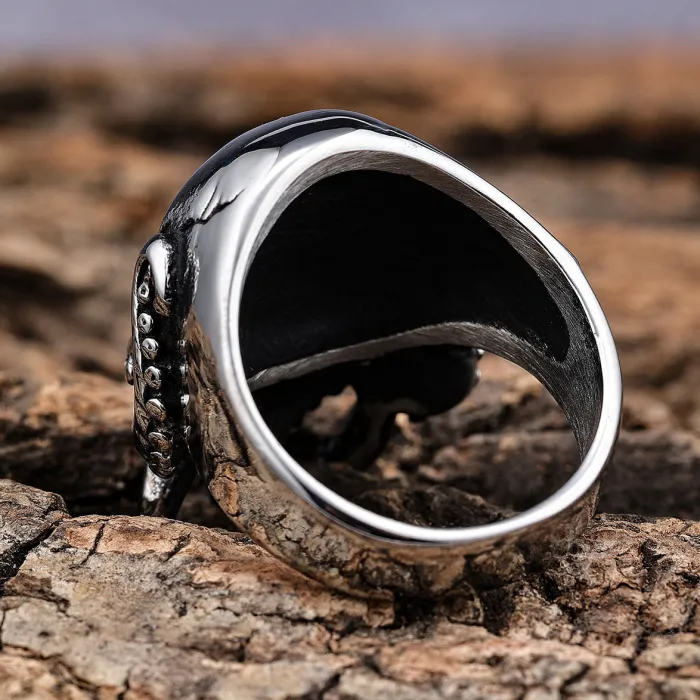 Punisher Skull Ring Wholesale – Bold Stainless Steel Gothic Jewelry for Men | Rust-Free Titanium Steel Ring | New Arrival Fashion Accessories Bulk Supplier