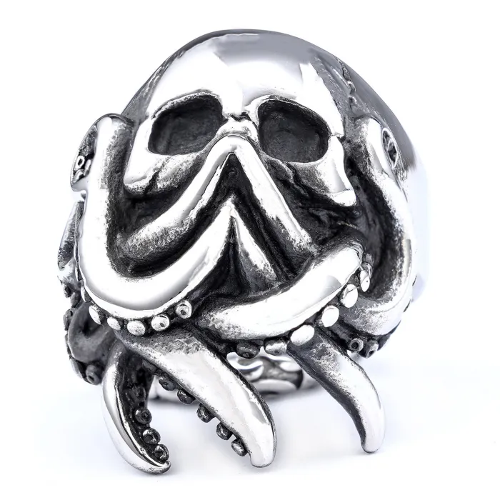 Punisher Skull Ring Wholesale – Bold Stainless Steel Gothic Jewelry for Men | Rust-Free Titanium Steel Ring | New Arrival Fashion Accessories Bulk Supplier