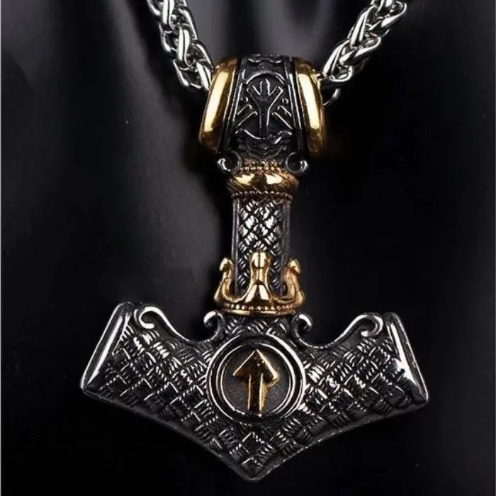 Hot-Selling Viking Odin Axe Pendant – Bold Stainless Steel Norse Jewelry for Men | Wholesale Nordic Pendant, Factory Price, Ready to Ship