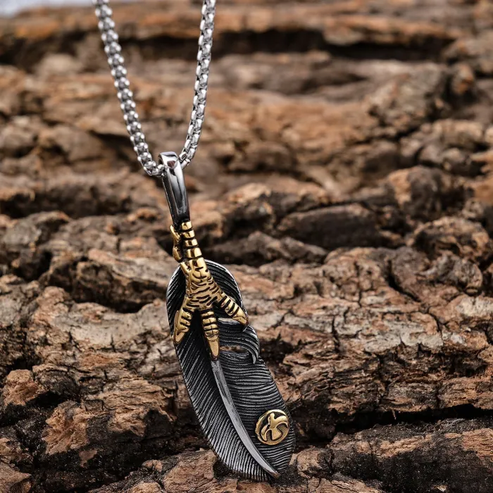 Hot-Selling Unique Chicken Claw Leaf Pendant – Stainless Steel Fashion Jewelry | Wholesale Custom Designs, Factory Direct, Ready to Ship