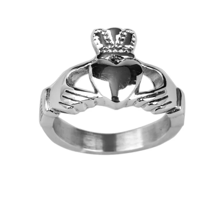 INS Style Celtic Claddagh Ring for Women – Titanium Steel, No Fading, Trendy Symbolic Jewelry | One Piece Dropshipping Available