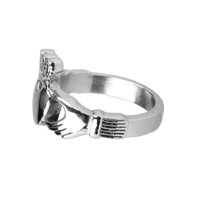 INS Style Celtic Claddagh Ring for Women – Titanium Steel, No Fading, Trendy Symbolic Jewelry | One Piece Dropshipping Available