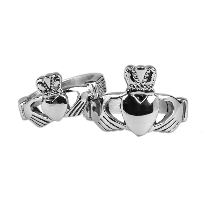 INS Style Celtic Claddagh Ring for Women – Titanium Steel, No Fading, Trendy Symbolic Jewelry | One Piece Dropshipping Available