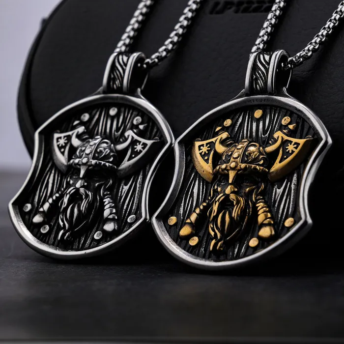 Wholesale Viking Double Axe Pendant – Bold & Unique Titanium Steel Jewelry | Rustproof Men's Accessory for Resellers & Bulk Buyers