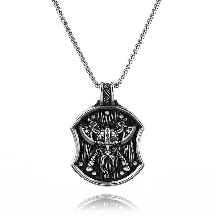 Wholesale Viking Double Axe Pendant – Bold & Unique Titanium Steel Jewelry | Rustproof Men's Accessory for Resellers & Bulk Buyers
