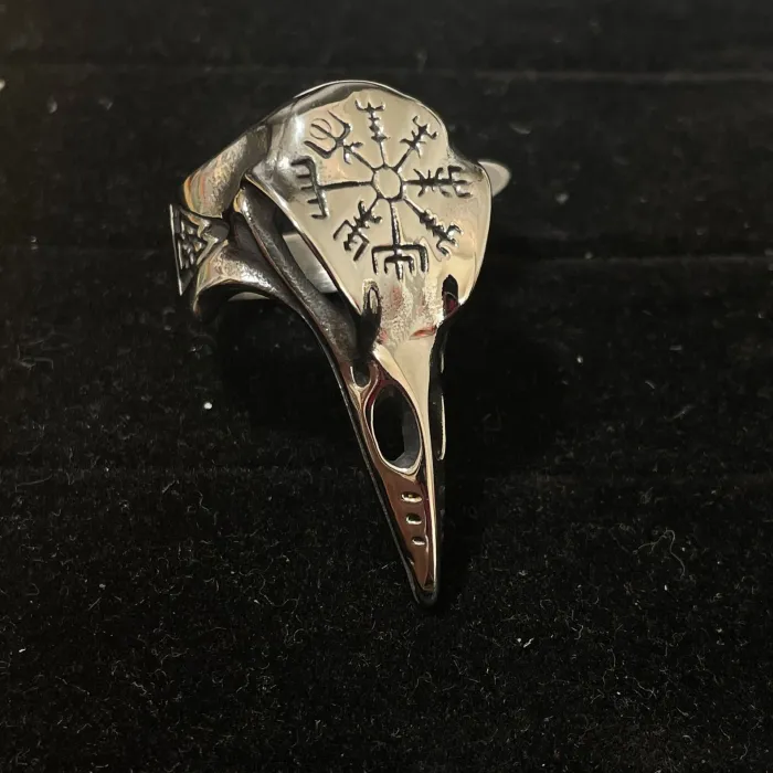 Wholesale Viking Raven Pendant – Men's Titanium Steel Norse Jewelry | Nordic Mythology Fashion Accessory for Resellers & Boutiques