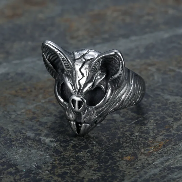 Classic Bat Ring for Men – Animal Series Titanium Steel Design | In-Stock Supply, Fashion Jewelry Wholesale for Resellers & Online Boutiques