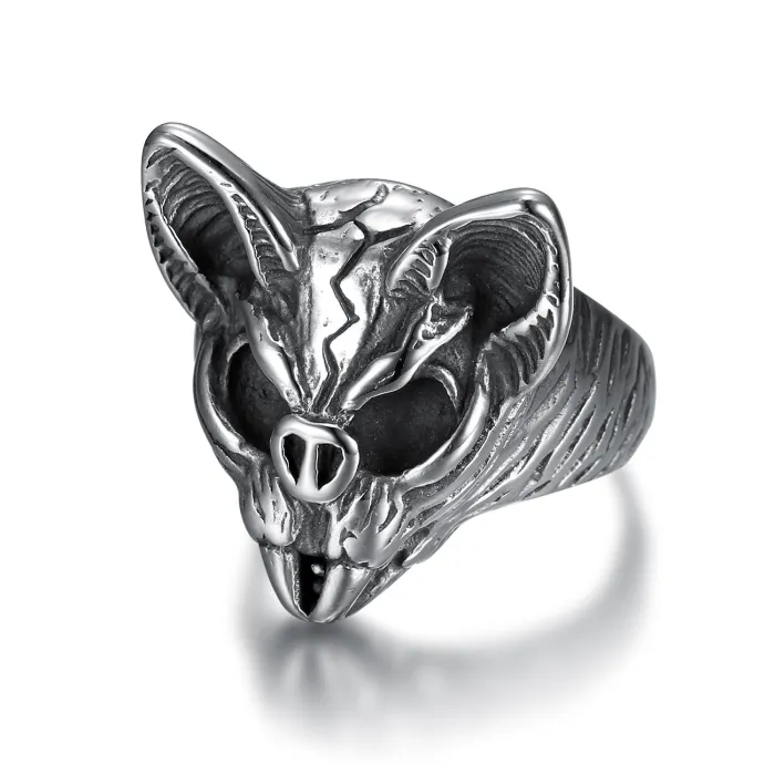 Classic Bat Ring for Men – Animal Series Titanium Steel Design | In-Stock Supply, Fashion Jewelry Wholesale for Resellers & Online Boutiques