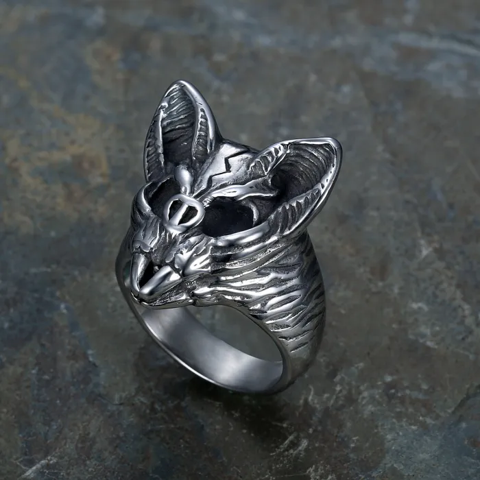 Classic Bat Ring for Men – Animal Series Titanium Steel Design | In-Stock Supply, Fashion Jewelry Wholesale for Resellers & Online Boutiques