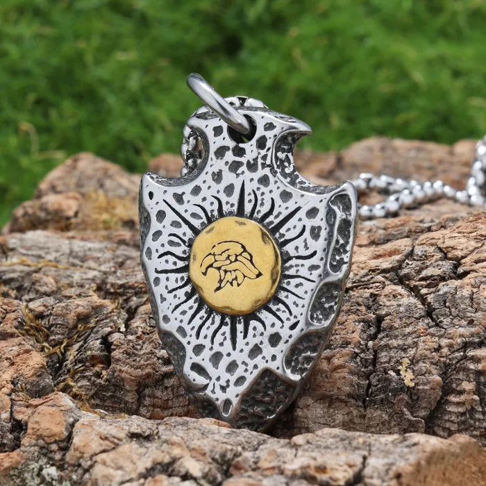 Bulk Motorcycle Style Face Pendant – Retro Stainless Steel Jewelry for Men | Unique Biker Fashion Accessories Wholesale for Resellers & Boutiques