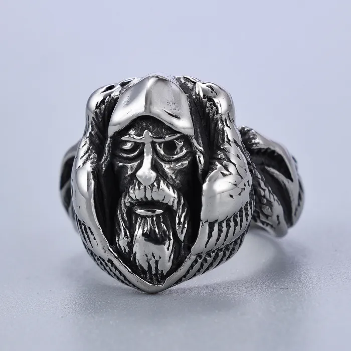Wholesale Viking Elder Ring – Stainless Steel Unisex Titanium Ring for Men and Women | Retro Nordic Style Jewelry | Hot-Selling EU/US Supplier