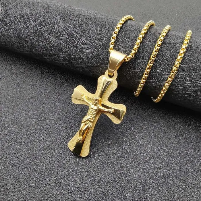 Wholesale Hip Hop Gold Plated Pendant Necklace | Stainless Steel Vacuum Plated Bulk Supplier & Factory Price