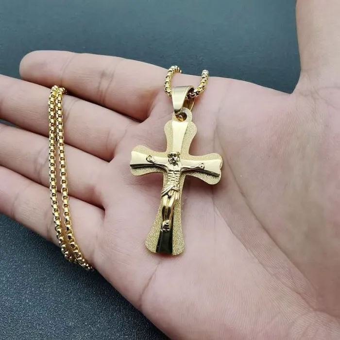 Wholesale Hip Hop Gold Plated Pendant Necklace | Stainless Steel Vacuum Plated Bulk Supplier & Factory Price