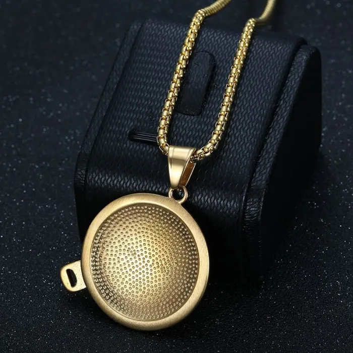 Wholesale Hip Hop "Shut Up" Emoji Pendant Necklace | Stainless Steel Gold Plated Bulk Supplier & Factory Price