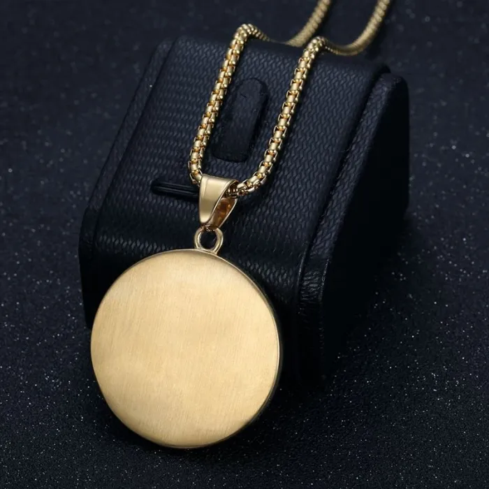 Wholesale Hip Hop Dollar Bill Pendant Necklace | Stainless Steel Vacuum Plated CZ Bulk Supplier & Factory Price