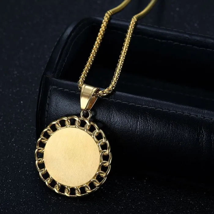 Wholesale Hip Hop Prayer Hands Pendant Necklace | Titanium Steel Gold Plated CZ Bulk Supplier & Factory Price