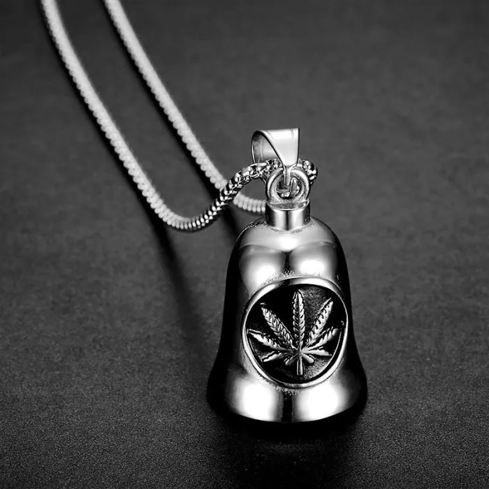 Wholesale Punk Maple Leaf Riding Bell | Vintage Titanium Steel Two-Tone Bulk Supplier & Factory Price