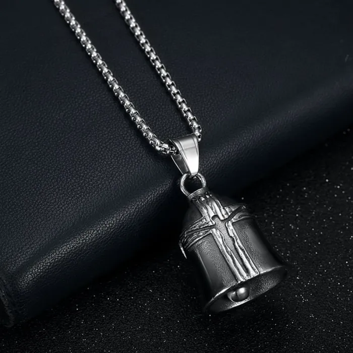 Wholesale Cross Riding Bell | Vintage Titanium Steel Wood Grain Punk Bulk Supplier & Factory Price