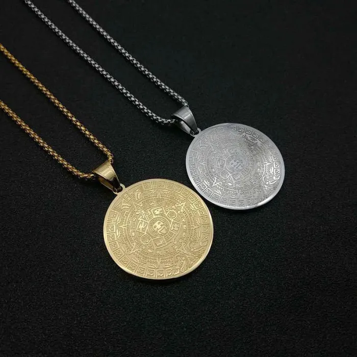 Wholesale Titanium Steel Gold Plated Virgin Mary Pendant Necklace – Double Sided Religious Jewelry Bulk Supplier Factory Price