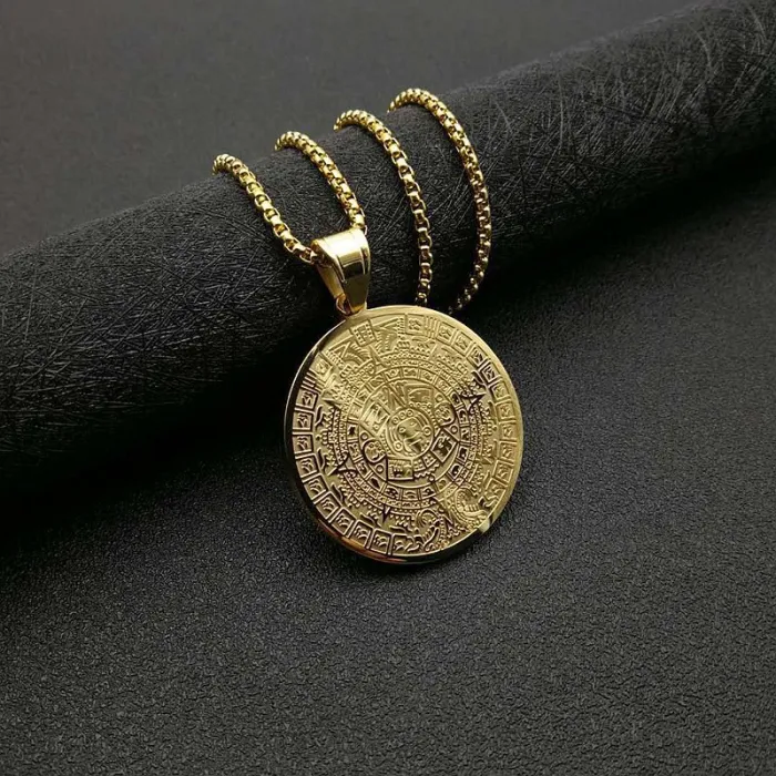 Wholesale Titanium Steel Gold Plated Virgin Mary Pendant Necklace – Double Sided Religious Jewelry Bulk Supplier Factory Price