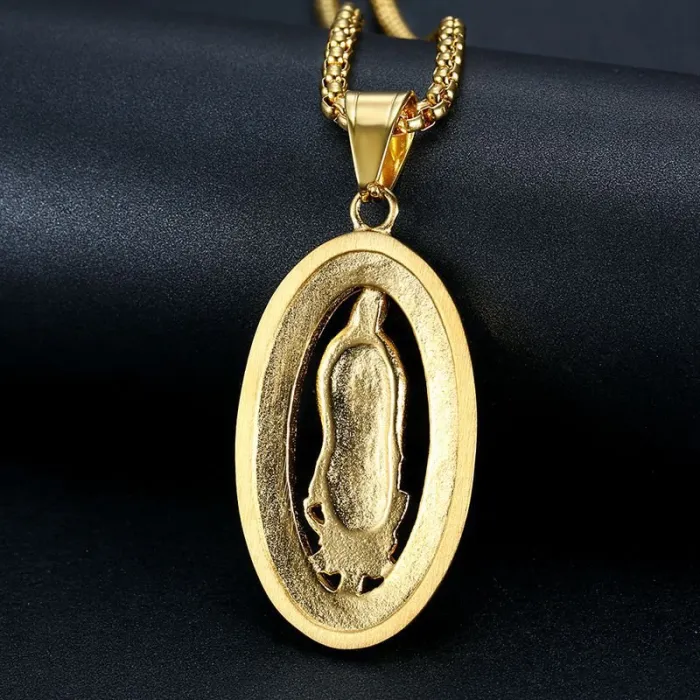 Wholesale Gold Plated Titanium Steel Pendant Necklace – Hip Hop Iced Out Jewelry Bulk Supplier Factory Price