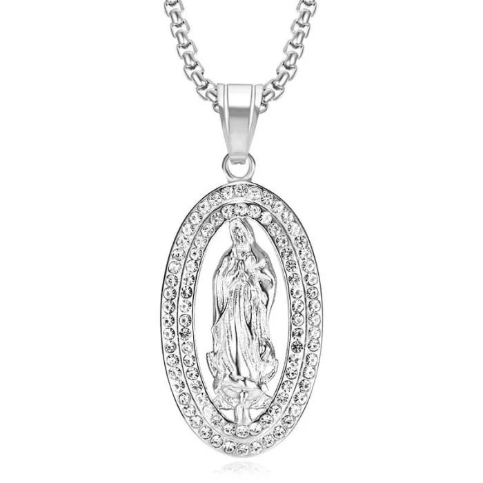 Wholesale Gold Plated Titanium Steel Pendant Necklace – Hip Hop Iced Out Jewelry Bulk Supplier Factory Price