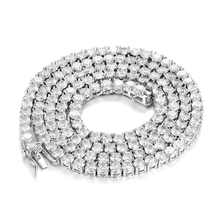 Wholesale Real Gold Plated Copper Men’s Hip Hop Necklace with Cubic Zirconia – Bulk Supplier Factory Price