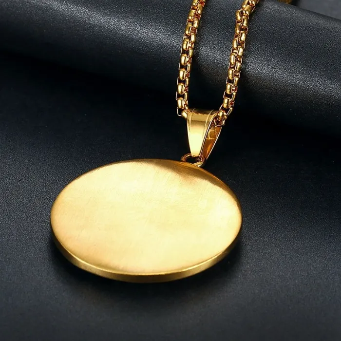 Wholesale Eye of God Pendant Necklace | Hip Hop Iced Out Titanium Steel Jewelry Bulk Supplier