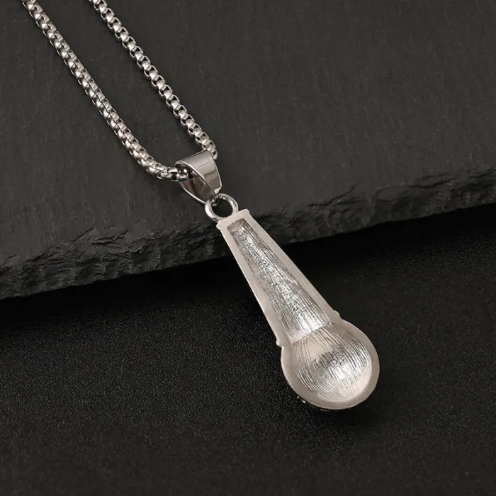 Wholesale Microphone Pendant Necklace | Rock Hip Hop Punk Style Titanium Steel Men’s Jewelry Bulk Supplier