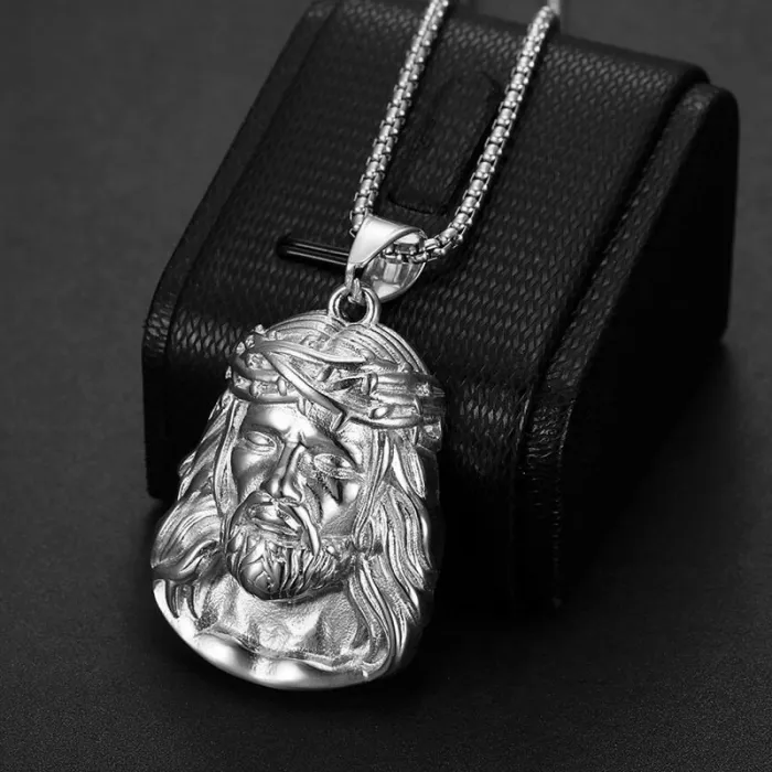 Wholesale YS Portrait Pendant Necklace | Hip Hop Iced Out Stainless Steel Jewelry Bulk Supplier