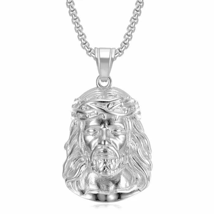 Wholesale YS Portrait Pendant Necklace | Hip Hop Iced Out Stainless Steel Jewelry Bulk Supplier