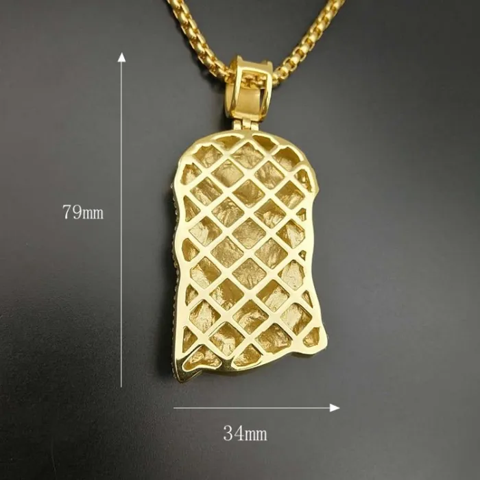 Wholesale Pendant Necklace | Hip Hop Iced Out Gold-Plated Titanium Steel Jewelry Bulk Supplier