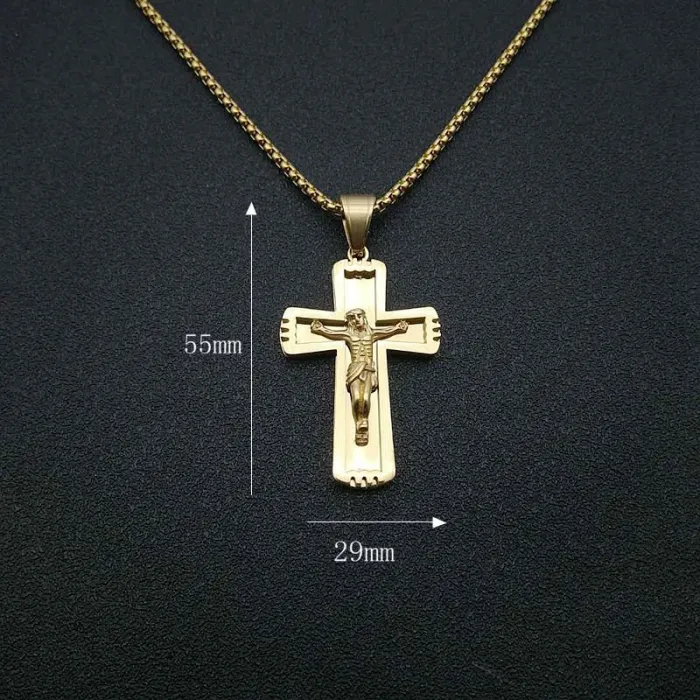 Wholesale Stainless Steel Cross Pendant Necklaces | Bulk Supplier & Factory Price