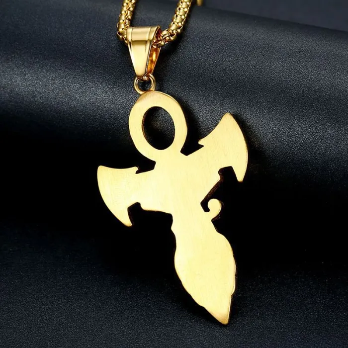 Wholesale Gold Plated Titanium Steel Eye of Horus Pendant Necklace – Hip Hop Iced Out Jewelry Bulk Supplier Factory Price