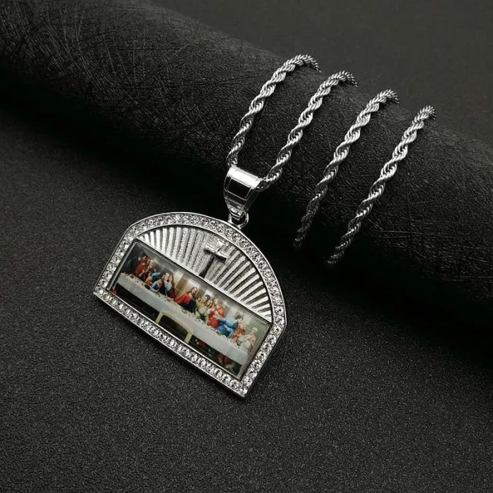 Wholesale Gold Plated Titanium Steel Thirteen Apostles Pendant Necklace – Religious Jewelry Bulk Supplier Factory Price