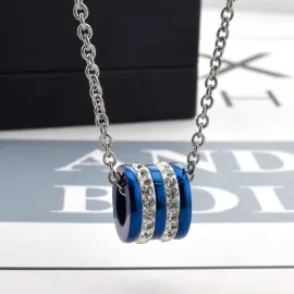 Wholesale Cylinder Couple Pendant Necklace – Stainless Steel Crystal Jewelry for Men Factory Price - Jewelryto