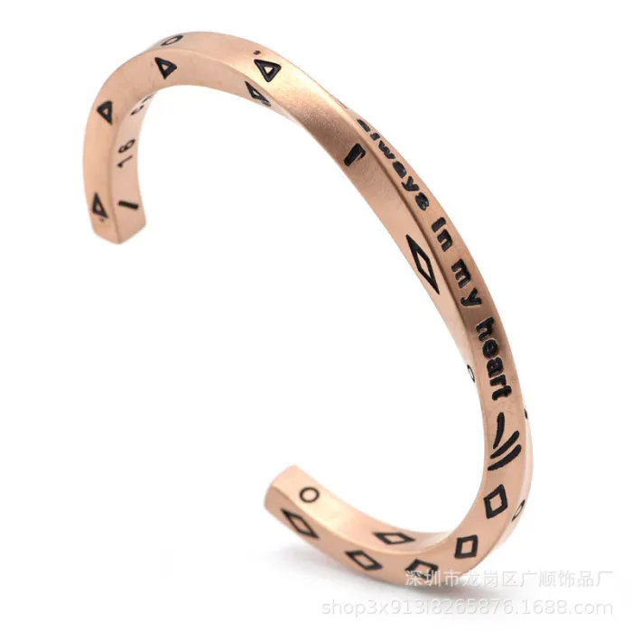 Wholesale Viking Warrior Bracelet – Stainless Steel Open Cuff Bangle for Men & Couples Jewelry Factory Price