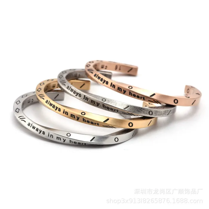 Wholesale Viking Warrior Bracelet – Stainless Steel Open Cuff Bangle for Men & Couples Jewelry Factory Price